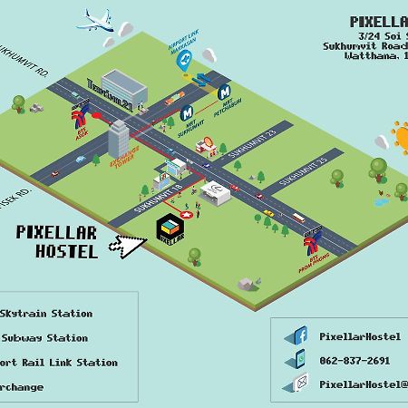 Pixellar Hostel Bangkok Buitenkant foto
